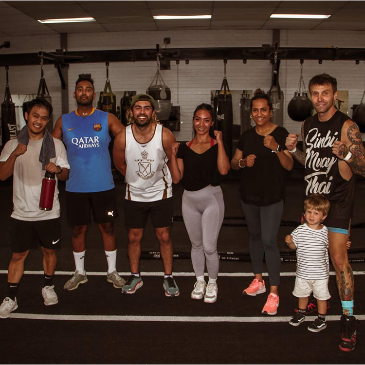 The Wellness4Workers community at a boxing session